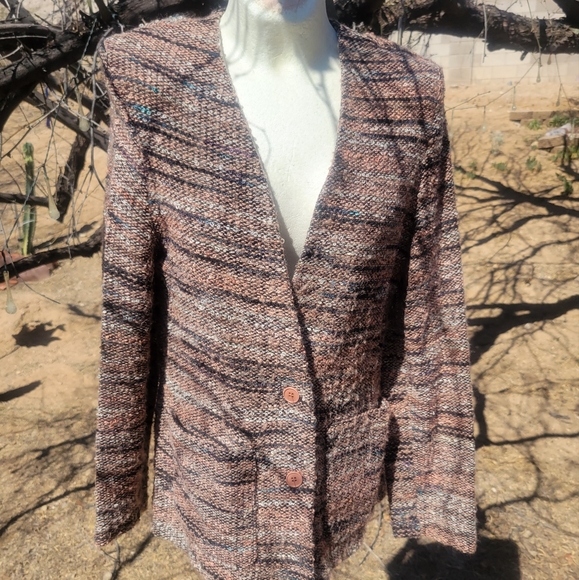 Vintage Devon Textured Knit Light Jacket - Picture 3 of 8